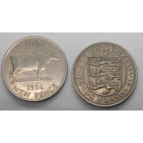 GUERNSEY 10 Pence 1968