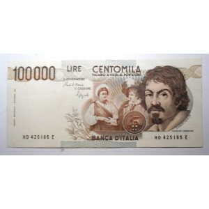 100.000 Lire Caravaggio 1...