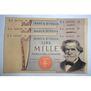 1000 Lire Verdi 1969 FDS