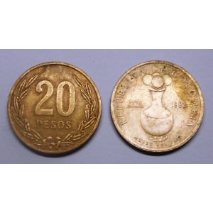 COLOMBIA 20 Pesos 1982