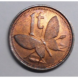 PAPUA NEW GUINEA 1 Toea 1987
