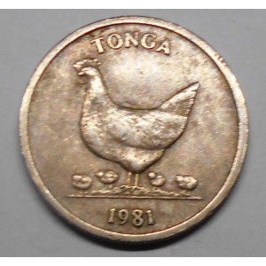 TONGA 5 Seniti 1981 World...