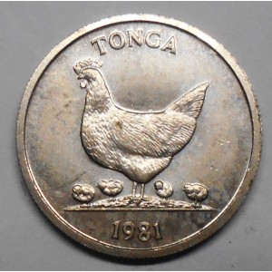 TONGA 5 Seniti 1981 World...