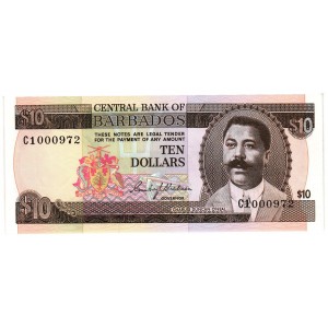 BARBADOS 10 Dollars 1973