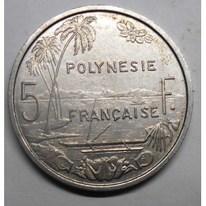 FRENCH POLYNESIA 5 Francs 1993