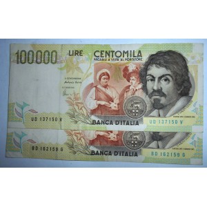 100.000 Lire Caravaggio 2°...