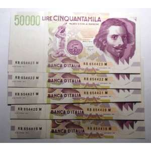 50.000 Lire Bernini 2° Tipo...