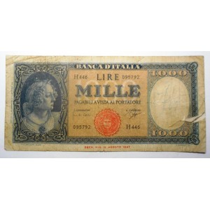 1000 Lire Medusa 1961