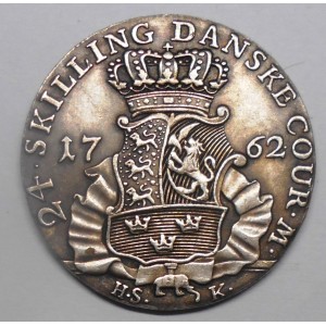 Denmark 24 Skilling 1762...