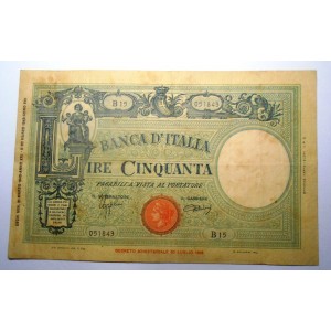 50 Lire GRANDE L 31.3.1943