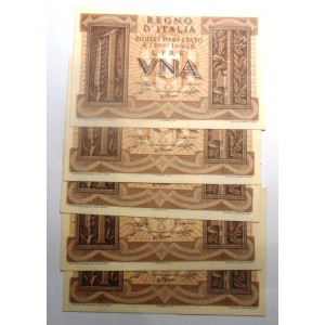 1 Lira 1939 Dittatura Fascista