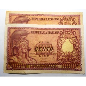100 Lire 31.12.1951 Di...