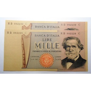 1000 Lire Verdi 11.03.1971 FDS