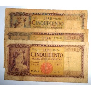 500 Lire 1947 ITALIA ORNATA...