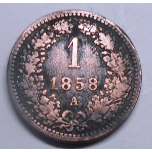 AUSTRIA 1 Kreuzer 1858 A