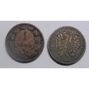 AUSTRIA 1 Kreuzer 1860 B