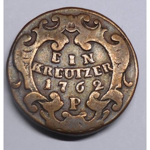 AUSTRIA 1 Kreuzer 1762 P