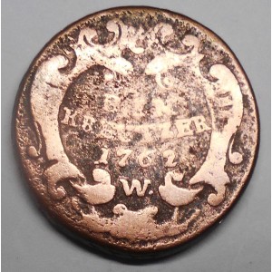 AUSTRIA 1 Kreuzer 1762 W