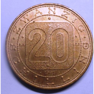 AUSTRIA 20 Schilling 1981...