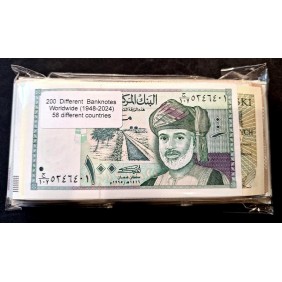 Lotto di 200 banconote...