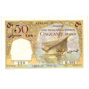 FRENCH SOMALILAND 50 Francs...