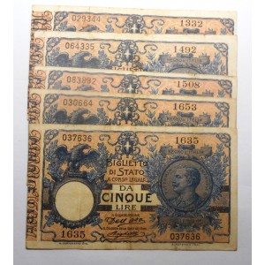 5 Lire 1914
