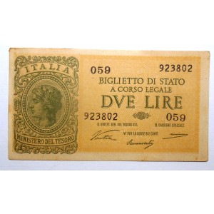 2 Lire 1944 Luogotenenza...