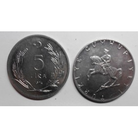 TURKEY 5 Lira 1974