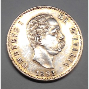 50 Centesimi 1892 AG - FDC