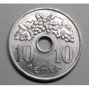 GREECE 10 Lepta 1954