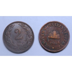 HUNGARY 2 Filler 1909
