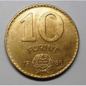 HUNGARY 10 Forint 1986