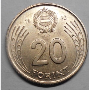 HUNGARY 20 Forint 1986