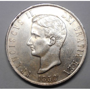 FRANCESCO II Piastra 1859 AG