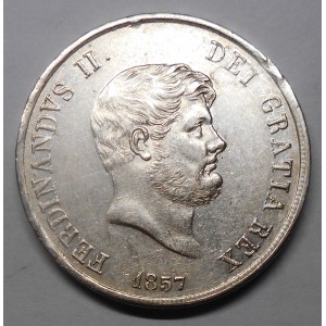 FERDINANDO II PIASTRA 1857 AG