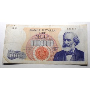 1000 Lire VERDI 1963 serie...