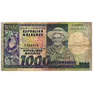 MADAGASCAR 1000 Francs 1974