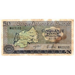 RWANDA 50 Francs 1976