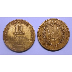 DJIBOUTI 10 Francs 1977