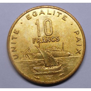 DJIBOUTI 10 Francs 1977