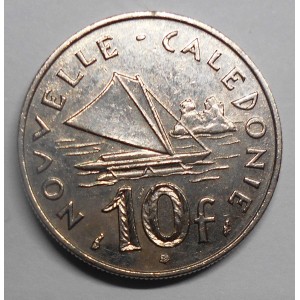 NEW CALEDONIA 10 Francs 1989