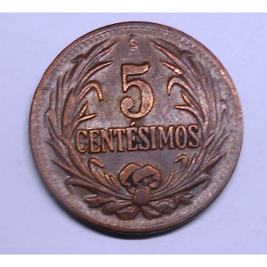 URUGUAY 5 Centesimos 1948
