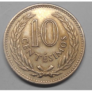 URUGUAY 10 Centesimos 1953