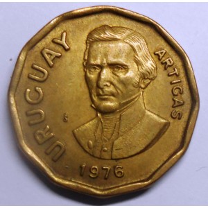 URUGUAY 1 Peso 1976 Artigas