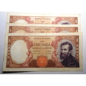 10.000 Lire Michelangelo 1970