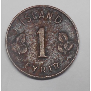 ICELAND 1 Eyrir 1956