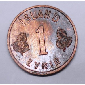 ICELAND 1 Eyrir 1958
