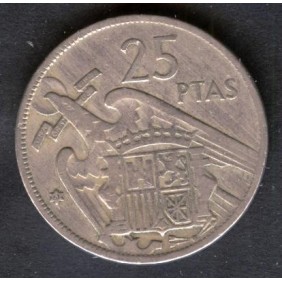 SPAIN 25 Pesetas 1957 (61)