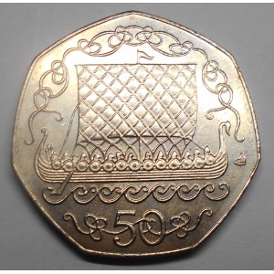 ISLE OF MAN 50 Pence 1982...