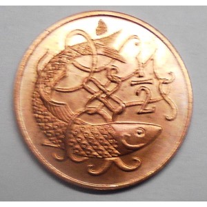 ISLE OF MAN 1/2 Penny 1982...